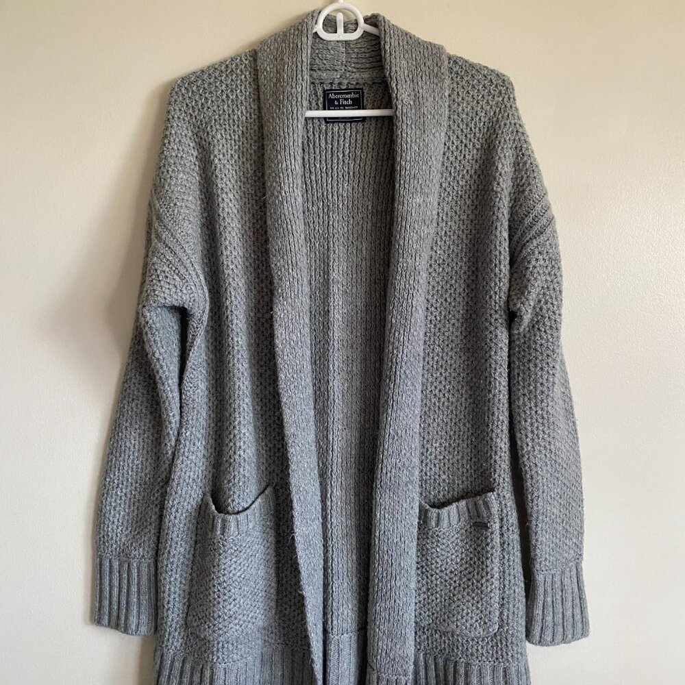 Grey Women's Abercrombie & Fitch Cardigan